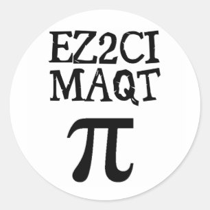 Sticker Rond Tarte du quart pi Cutie