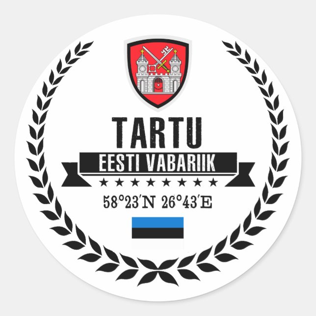 Sticker Rond Tartu (Devant)