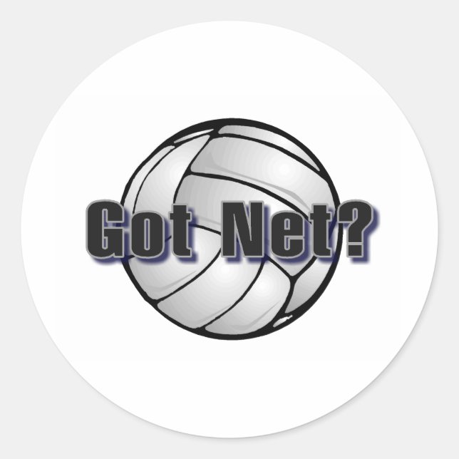 Sticker Rond T'as du Net ? Volleyball (Devant)