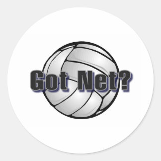 Sticker Rond T'as du Net ? Volleyball