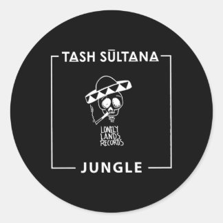 Sticker Rond Tash Sultana Jungle Song Lonely Lands Records