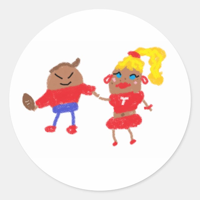 Sticker Rond Tater Swift et Travis Kale Spudball (Devant)