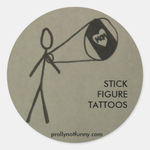 STICKER ROND TATOS DE FIGURE DE COUPE