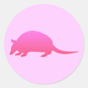 Sticker Rond Tatou rose