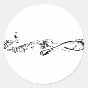 Sticker Rond Tatouage tribal