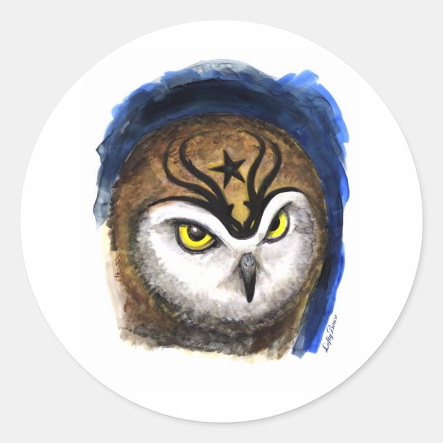 Sticker Rond Tattoo Qui (Devant)