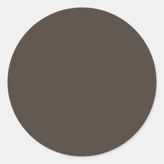 Sticker Rond Taupe foncée Couleur complémentaire supérieure (Devant)