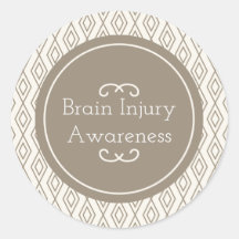 Taupe Motif Diamond Sensibilisation aux blessures 