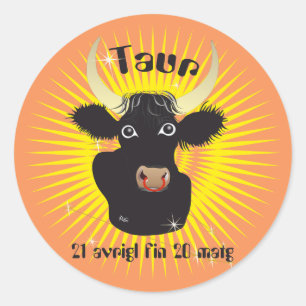 Sticker Rond Taur 21 avrigl fin 20 matg Tatgader