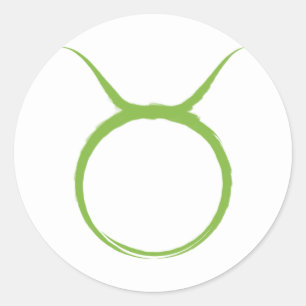 Sticker Rond TAURUS Bull Avril Mai Astrologie Zodiac Party