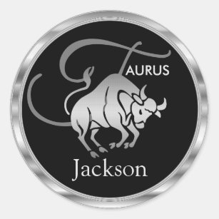 Sticker Rond Taurus ♉ l'Horoscope Bull - Zodiac