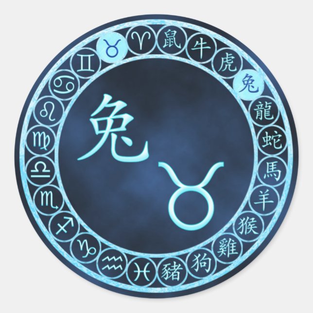 Sticker Rond Taurus/Rabbit (Devant)