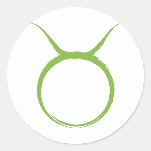 Sticker Rond TAURUS Taureau Avril Mai Astrologie Zodiaque Fête (Devant)