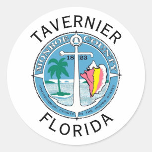 Sticker Rond Tavernier - Florida Keys