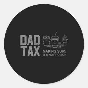 Sticker Rond Taxer s'assurer que ce n'est pas du poison Fête de