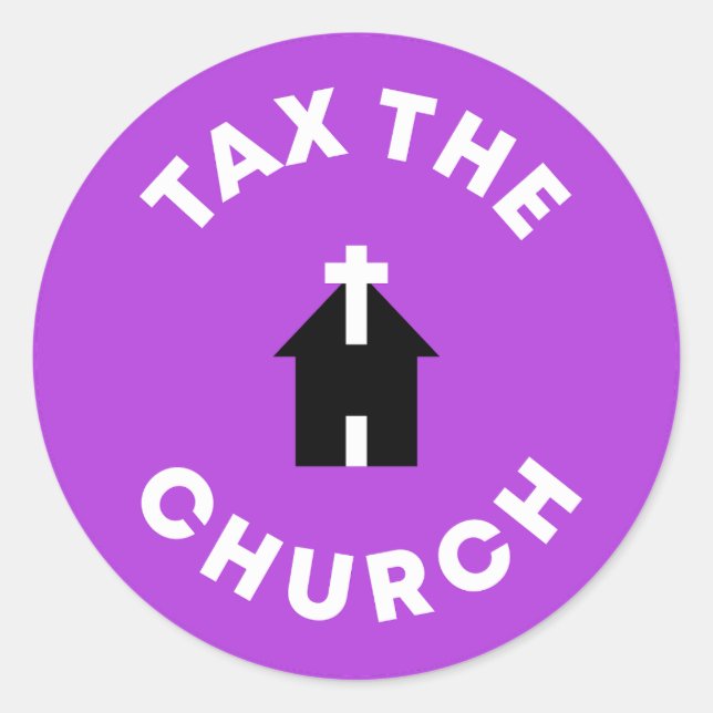 Sticker Rond Taxes sur l'Eglise (Devant)