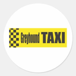 Sticker Rond Taxi Greyhound