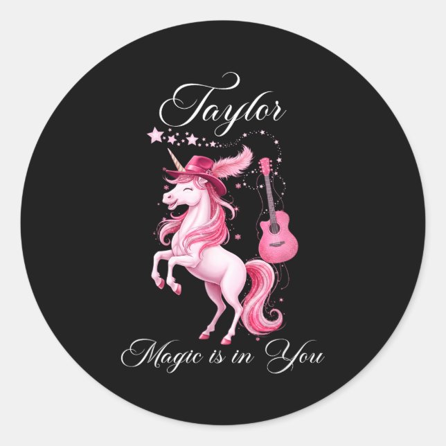 Sticker Rond Taylor Gift - Taylor Shirt  (Devant)