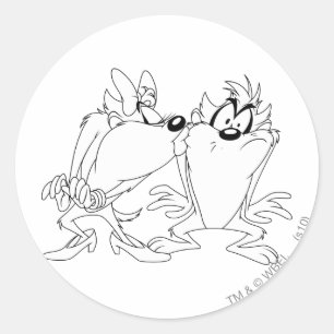 Sticker Rond TAZ™ et fille