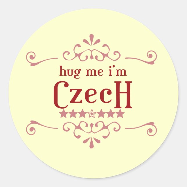 Sticker Rond tchèque (Devant)