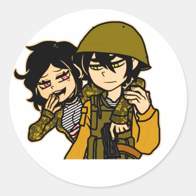 Sticker Rond Tchétchénie (Devant)