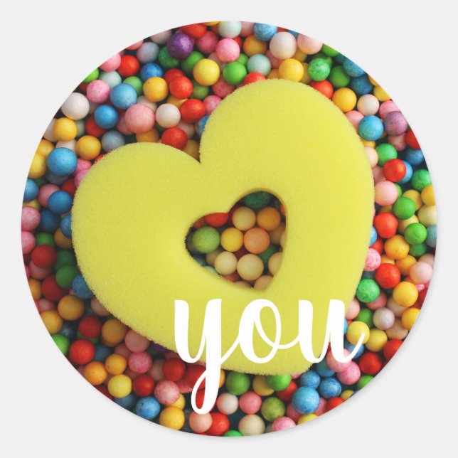 Sticker Rond Te amo (Devant)