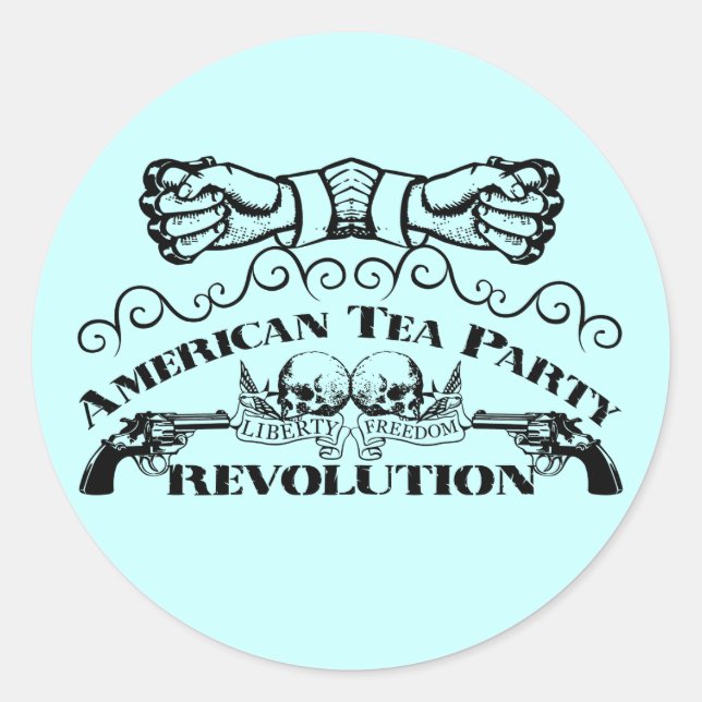 Sticker Rond Tea Party (Devant)