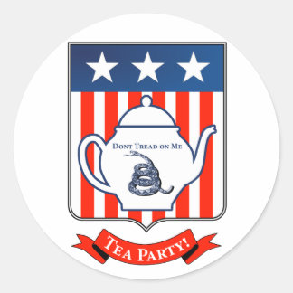 Sticker Rond Tea Party !
