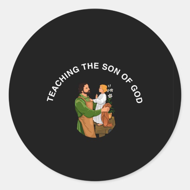 STICKER ROND TEACHING THE SON OF GOD (Devant)
