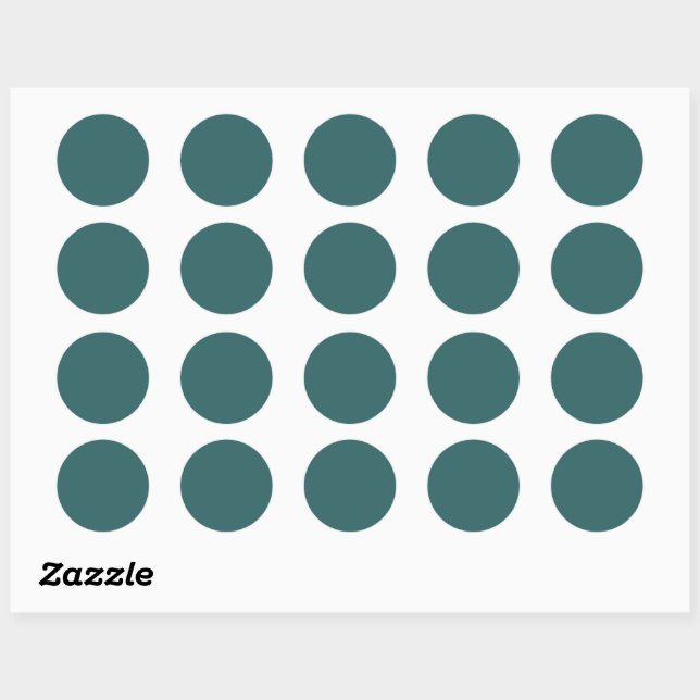 Sticker Rond Teal Transformateur (Feuille)