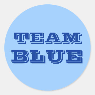 Sticker Rond Team Blue