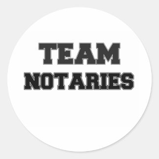 Sticker Rond Team Notaries