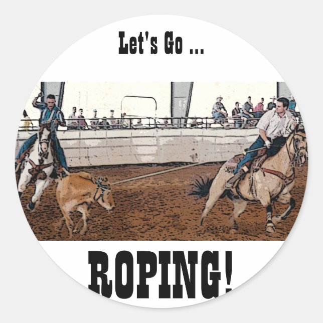 Sticker Rond Team Ropers (Devant)