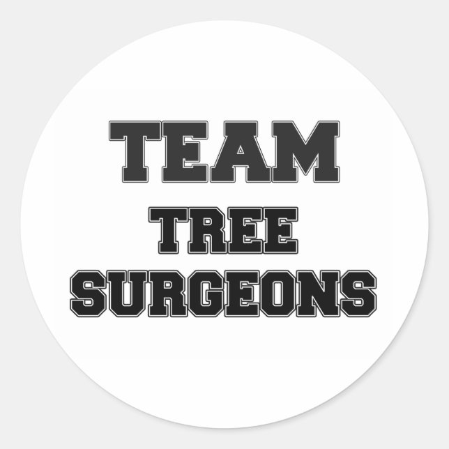 Sticker Rond Team Tree Surgeons (Devant)