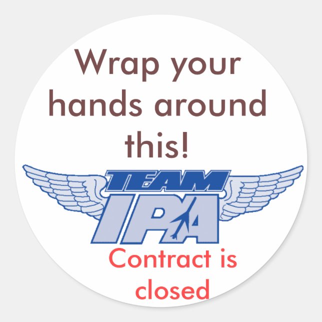 Sticker Rond teamipa, Enveloppez vos mains autour de ça !, Cont (Devant)