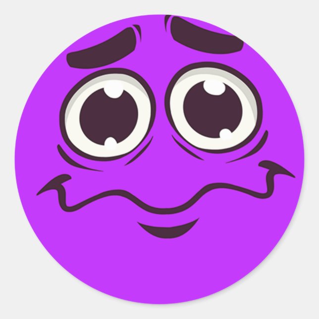 Sticker Rond Tearful Emoji (Devant)