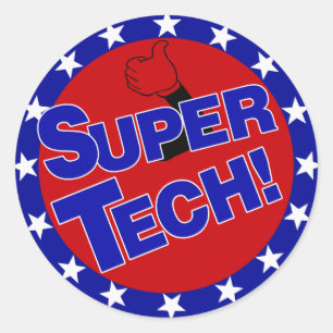 STICKER ROND TECH SUPERBE ! ENCOURAGEMENT DE SCIENTIFIQUE DE