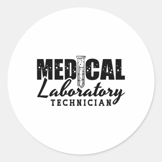 Sticker Rond Technician Docteur Lab Tech (Devant)