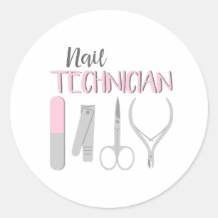Sticker Rond Technicien
