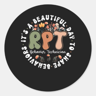 Sticker Rond Technicien de comportement enregistré RBT Comporte