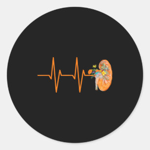 Sticker Rond Technicien de dialyse Infirmière en néphrologie Re