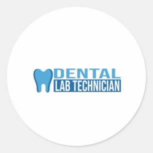 Sticker Rond Technicien de laboratoire dentaire Technicien dent