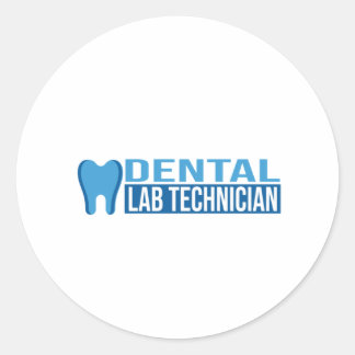 Sticker Rond Technicien de laboratoire dentaire Technicien dent