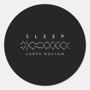 Sticker Rond Technicien du sommeil Laboratoire du sommeil