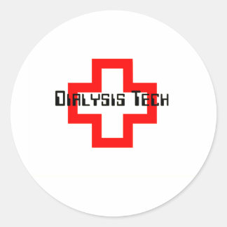 Sticker Rond Technicien en dialyse