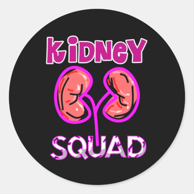 Sticker Rond Technicien en dialyse infirmière en néphrologie de (Devant)
