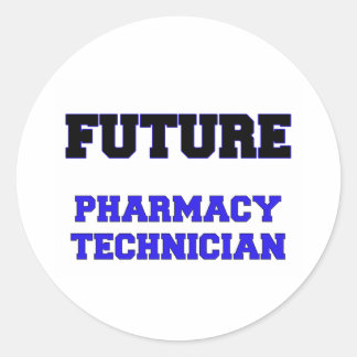Sticker Rond Technicien en pharmacie