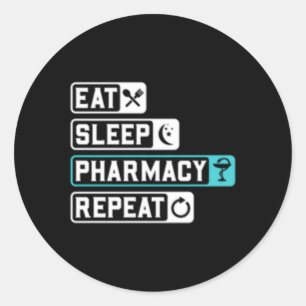 Sticker Rond Technicien en pharmacie