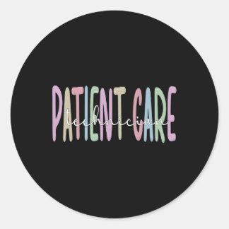 Sticker Rond Technicien en soins aux patients