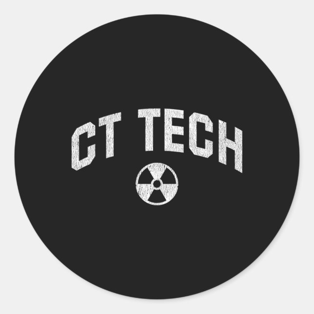 Sticker Rond Technicien Technicien En Radiologie Technicien Tec (Devant)